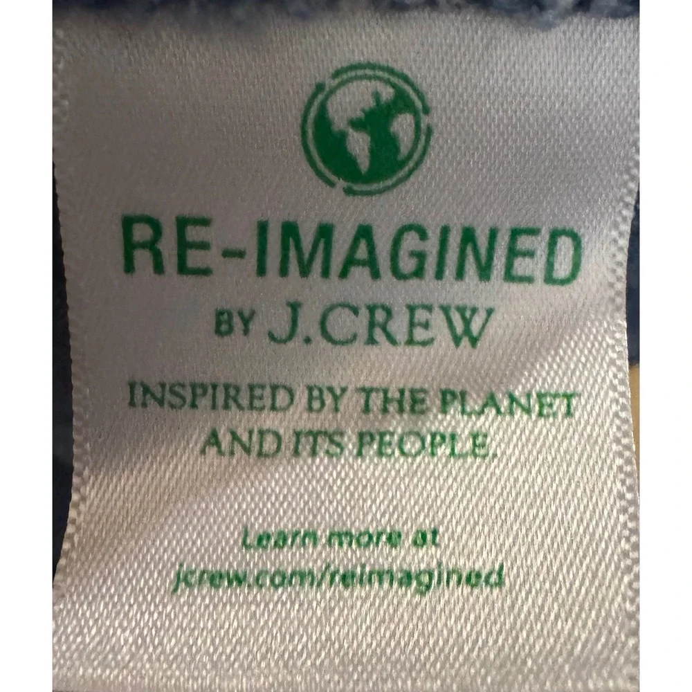 J.Crew Chambray Shorts Small Blue Re-imagined Cotton Drawstring‎ Patch Pockets